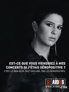 Diam's, pour la nouvelle campagne AIDES.