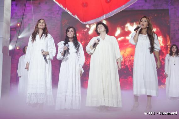 Les secrets des Enfoirés (édition 2008). Zazie, Jenifer, Maurane et Hélène Ségara.
