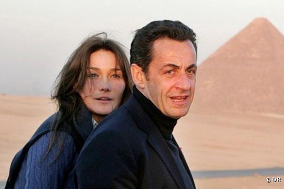 Nicolas Sarkozy et son épouse, Carla Bruni-Sarkozy.