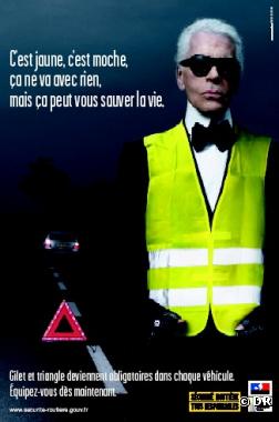 Karl Lagerfeld - Campagne de la Sécurité routière juin 2008