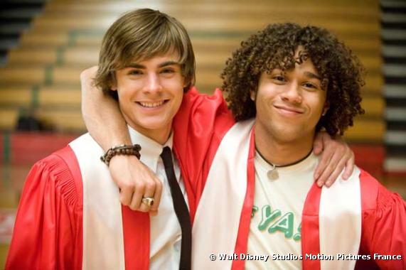 Zac Efron et Corbin Bleu dans "High School Musical 3"