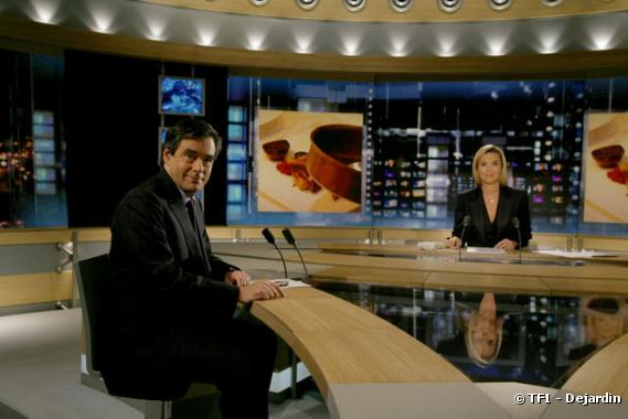François Fillon invité de Laurence Ferrari, le 13 octobre 2008