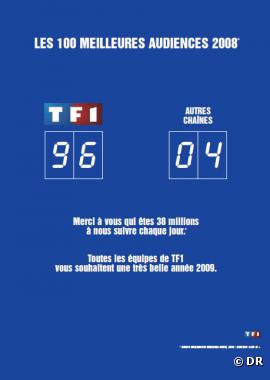 Campagne publicitaire de TF1 - 5 janvier 2009