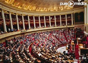 L'hémicycle de l'Assemblée nationale.