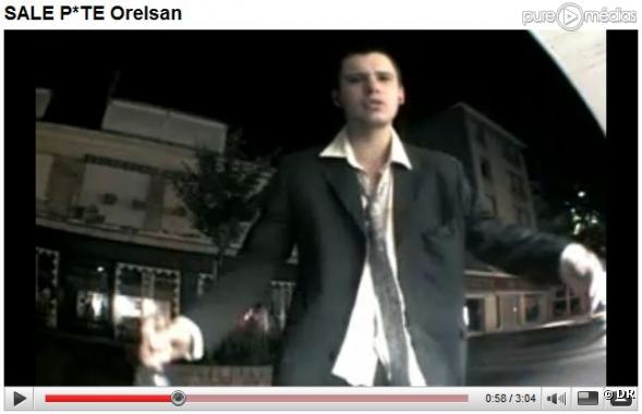 Orelsan dans le clip "Sale Pute"