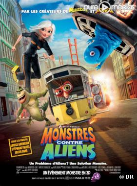 L'affiche française de "Monstres contre Aliens"