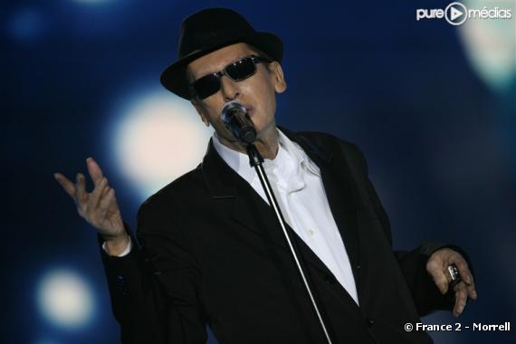 Alain Bashung lors des Victoires de la Musique, le 28 février 2009