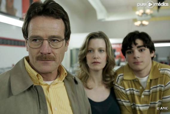 Bryan Cranston, Anna Gunn et RJ Mitte dans "Breaking Bad"