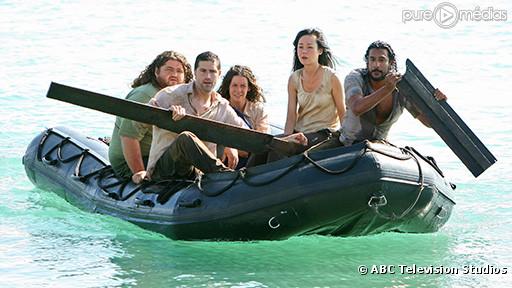 Jorge Garcia, Matthew Fox, Evangeline Lilly, Yunjin Kim et Naveen Andrews dans "Lost"