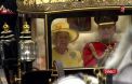 La reine Elizabeth II quitte l'Abbaye de Westminster