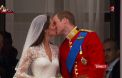 Le baiser du prince William et de la princesse Catherine