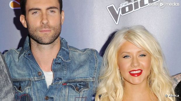 Adam Levine et Christina Aguilera