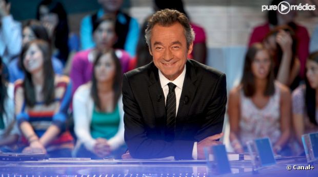Michel Denisot sur le plateau du "Grand Journal"