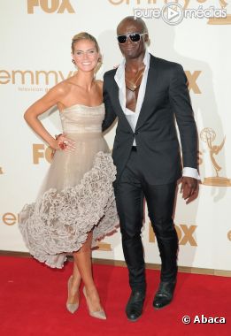 Heidi Klum et Seal sur le tapis rouge des Emmy Awards 2011