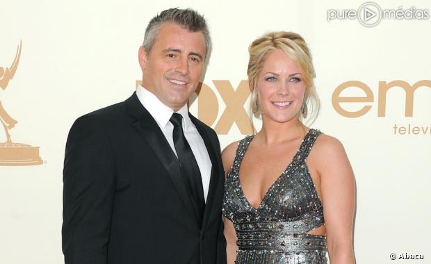 Matt LeBlanc et Andrea Anders sur le tapis rouge des Emmy Awards 2011