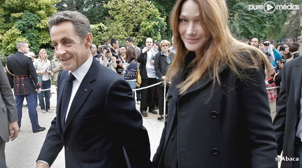 Nicolas Sarkozy et son épouse, Carla Bruni-Sarkozy.