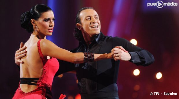 Philippe Candeloro et sa partenaire Candice dans l'émission "Danse avec les stars", en 2011 sur TF1