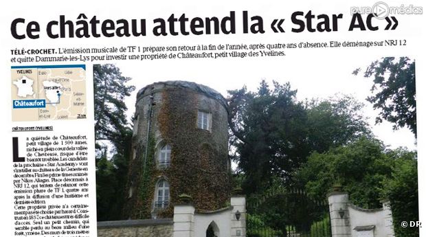 Le nouveau château de la Star Academy syr NRJ 12.