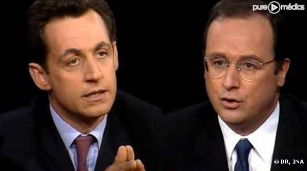 NIcolas Sarkozy et François Hollande, le 30 mai 1999 sur TF1.