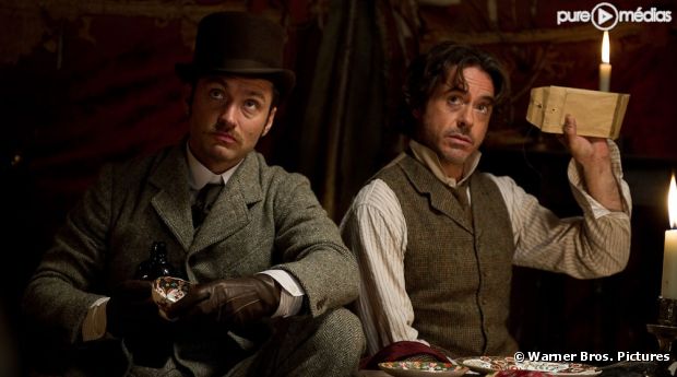 Robert Downey, Jr. et Jude Law dans "Sherlock Holmes 2 : Jeu d'ombres"