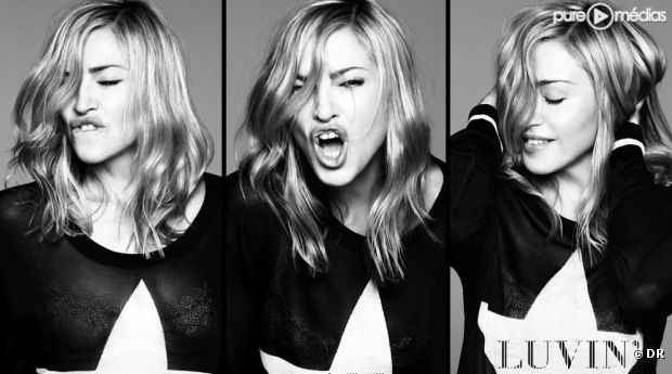 Madonna sur la pochette de "Give Me All Your Luvin"