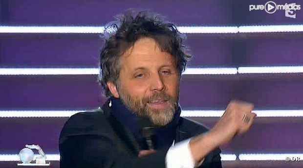 Stéphane Guillon, lors de la cérémonie des Globes de Cristal.