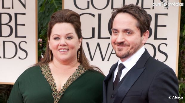 Melissa McCarthy et Ben Falcone aux Golden Globes 2012