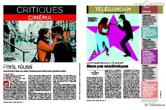 Visuel de la nouvelle formule de "Télérama" (27 septembre 2006)
