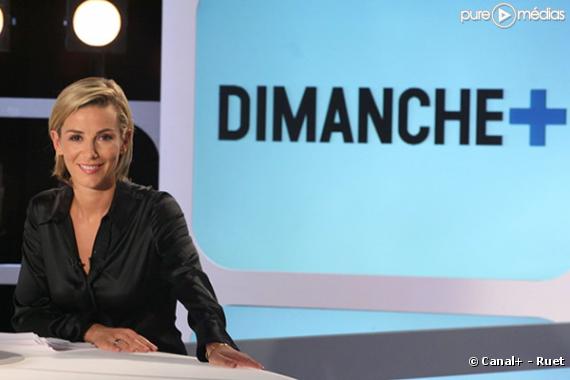Laurence Ferrari sur le plateau de "Dimanche +"