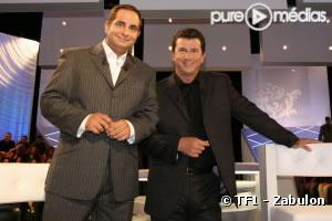 Laurent Bataille et Pascal Fontaine sur le plateau de "Y'a que la vérité qui compte" sur TF1