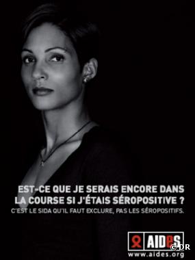 Christine Aron, pour la nouvelle campagne AIDES.