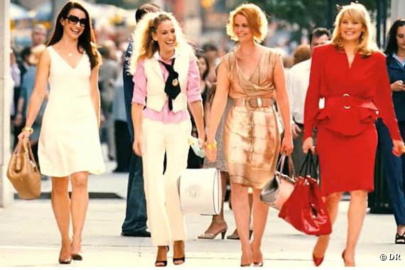 Kristin Davis, Sarah Jessica Parker, Cynthia Nixon et Kim Cattrall dans le film "Sex & the City"