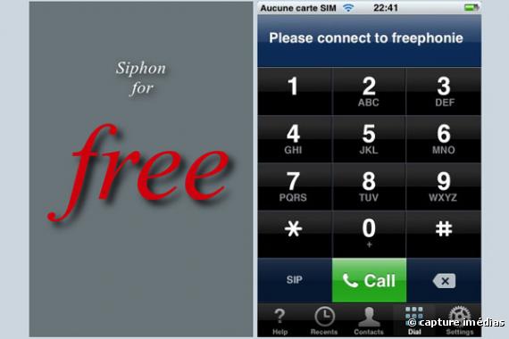 L'application "Free" pour les iPhone.