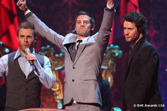 Trois membres des Take That aux Brit Awards