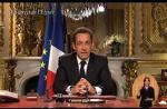 Nicolas Sarkozy reporte son intervention télé