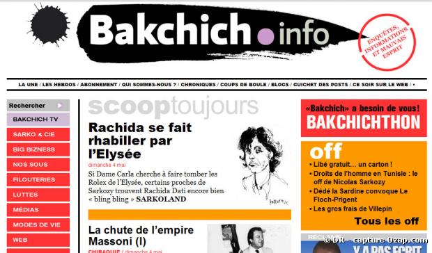 Le site Bakchich.info