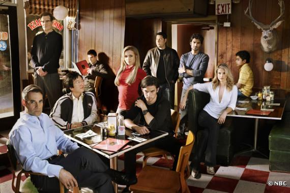 Une partie du cast de "Heroes".