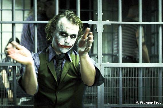Heath Ledger dans "Le chevalier noir"