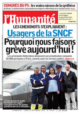 "L'Humanité" du lundi 21 novembre 2005