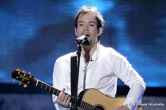 David Cook sur le plateau d'American Idol