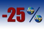 Le chiffre du jour : - 25%