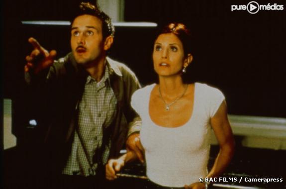 David Arquette et Courteney Cox dans "Scream 2"