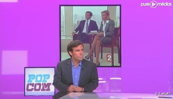 David Pujadas sur le plateau de "Pop com"