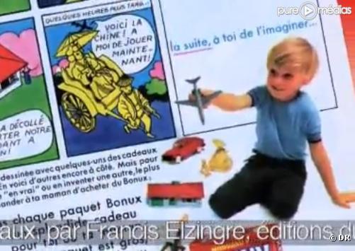 Nicolas Sarkozy dans une pub vantant les mérites de la lessive Bonux en 1967