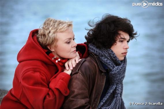 Muriel Robin et Sandor Funtek dans le téléfilm "Mourir d'aimer"