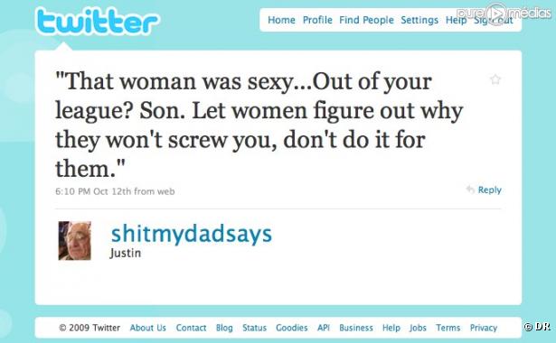 Le compte Twitter "Shit My Dad Says"