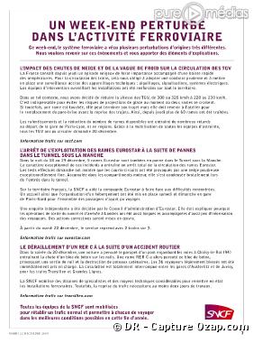 Publicité SNCF (22 décembre 2009)