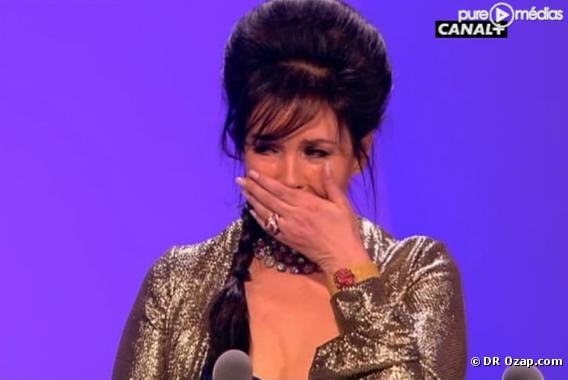 Isabelle Adjanie émue aux larmes lors de la 35e nuit des César le 27 février 2010