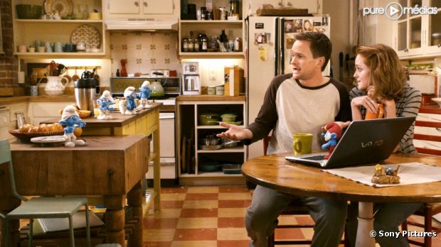 Neil Patrick Harris et Jayma Mays dans "Les Schtroumpfs"