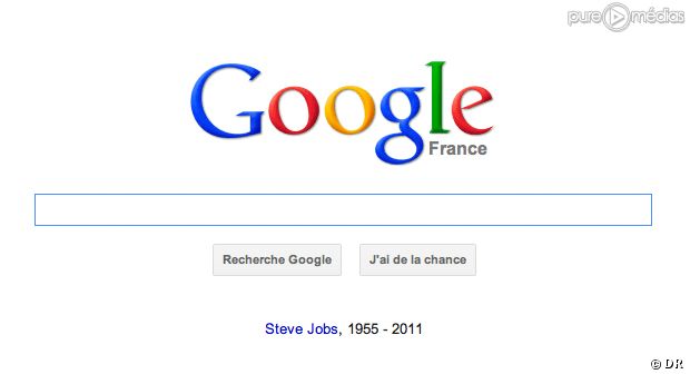 La page d'accueil de Google.